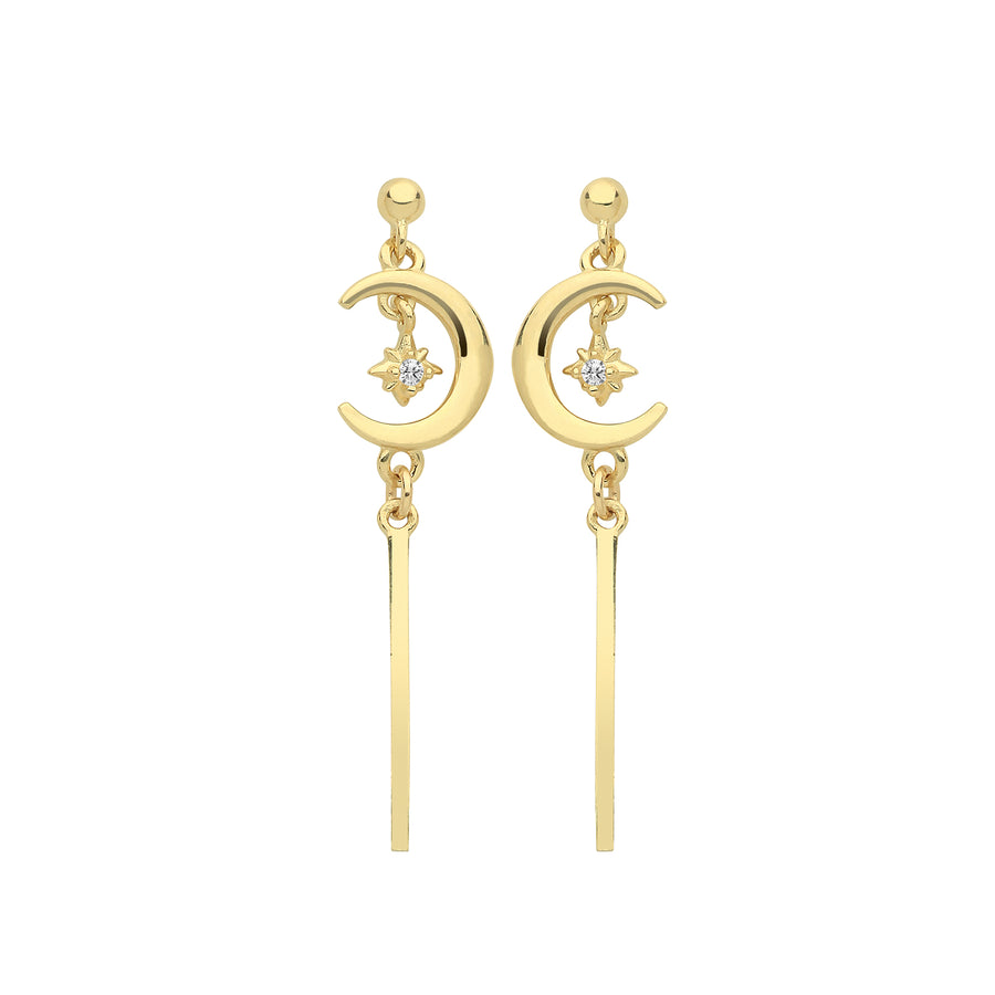 Sailor Moon 9ct Gold  Droplet Earrings