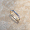 Ombre Blue Ring With Sapphires and Diamonds