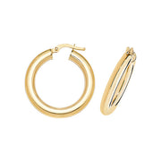 Chiquita Medium Hoops in Yellow Gold