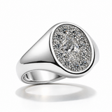 The Oval Diamond Signet Ring