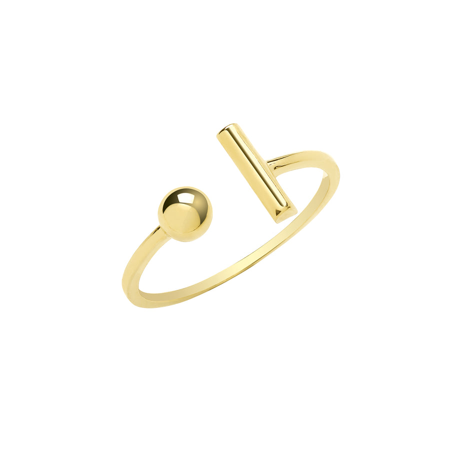 ME&YOU 9ct Gold Open Ring
