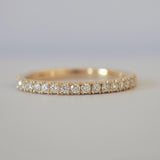 White Diamond set in 9ct Yellow Gold Ring