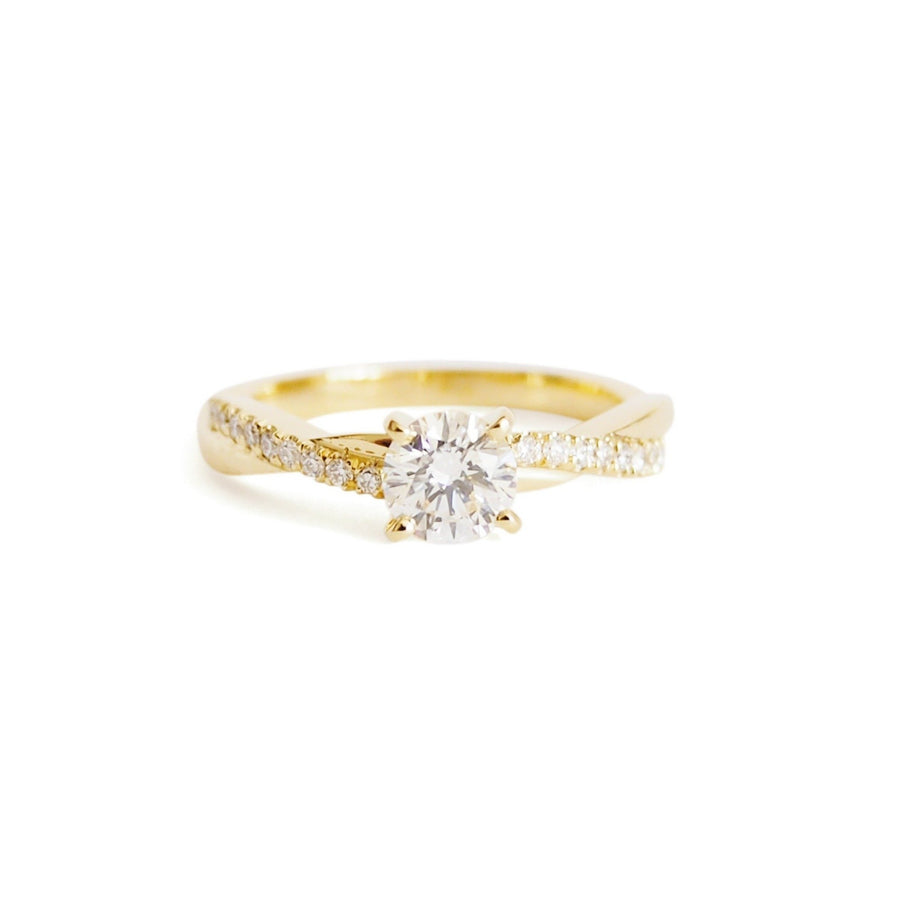 Alison Diamond Yellow Gold Ring