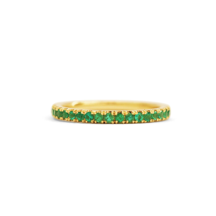 Emerald set in Gold Ring