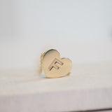 Yellow Gold Heart Pendant with personalised engraving