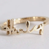 Huxley Custom Baby Name Ring